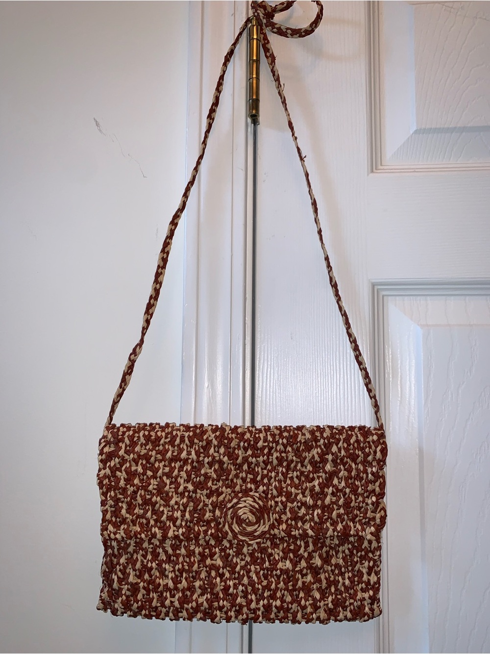 Soa Aiko 100% natural high-quality braided raffia crossbody excellent condition - Picture 2 of 8